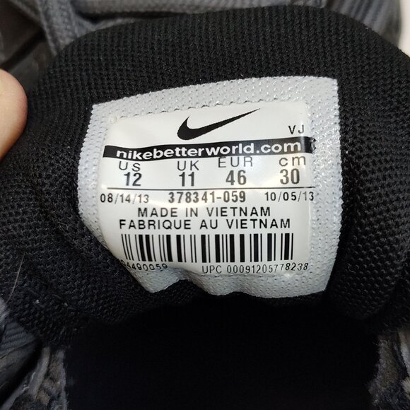 Nike Shox NZ Dark Gray 378341-059 NuBuck Upper Athletic Shoes Mens 12 Cushioned - Picture 2 of 9